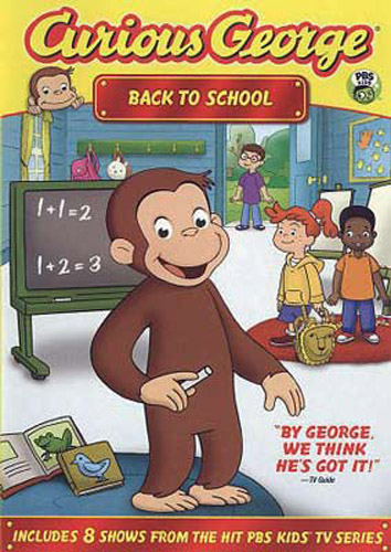 Curious George Back To School Dvd New 